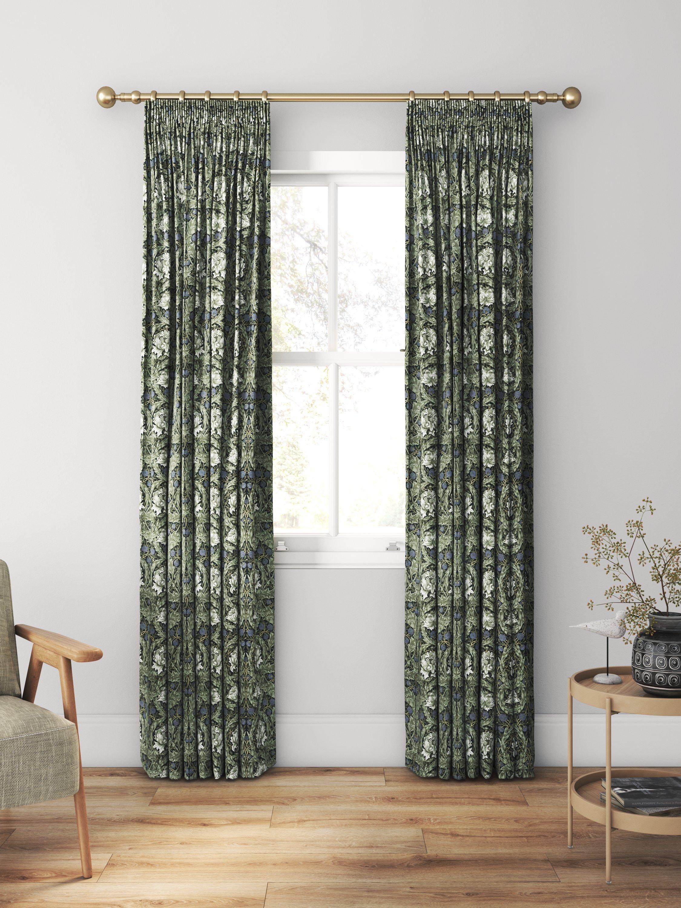 William Morris At Home African Marigold curtains Cornflower, UK version