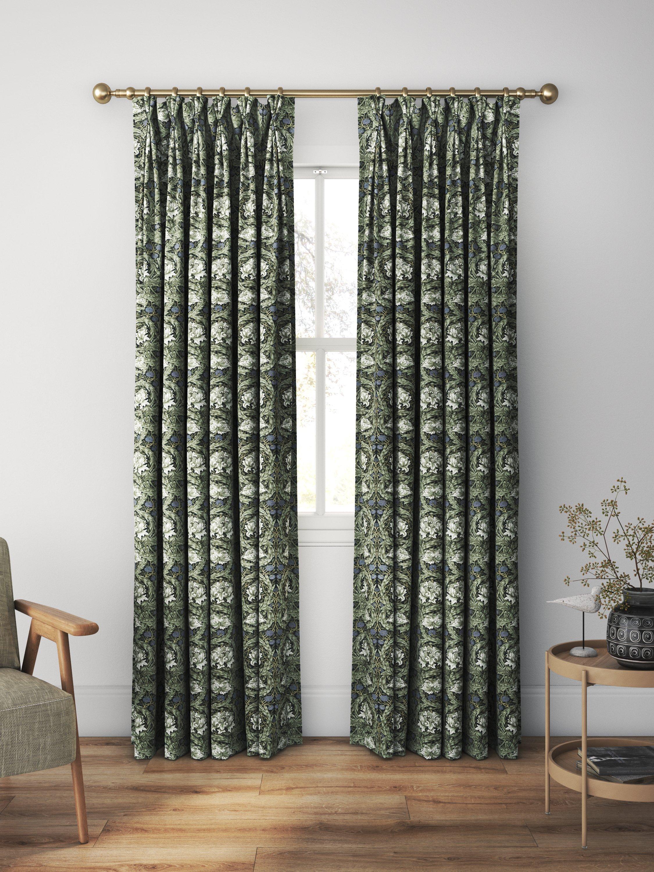William Morris At Home African Marigold curtains Cornflower, UK version