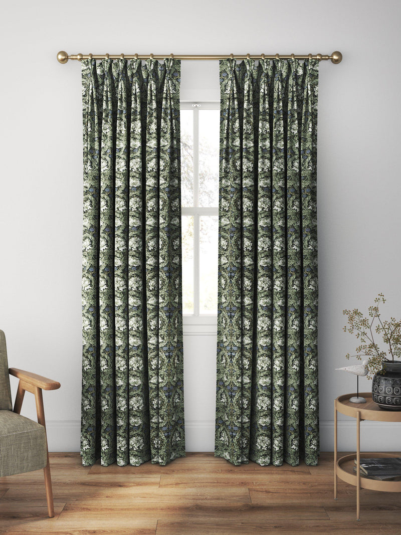 William Morris At Home African Marigold curtains Cornflower, UK version