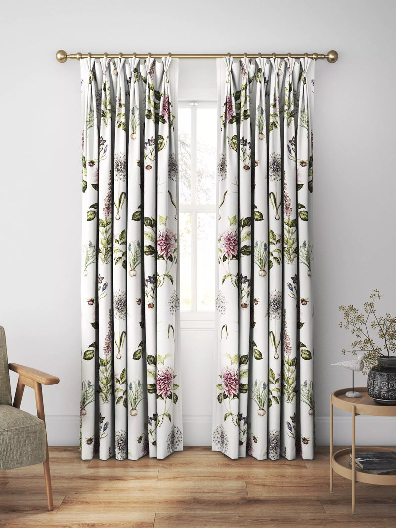 Clarke & Clarke Roseraie Summer made to measure curtains - British product