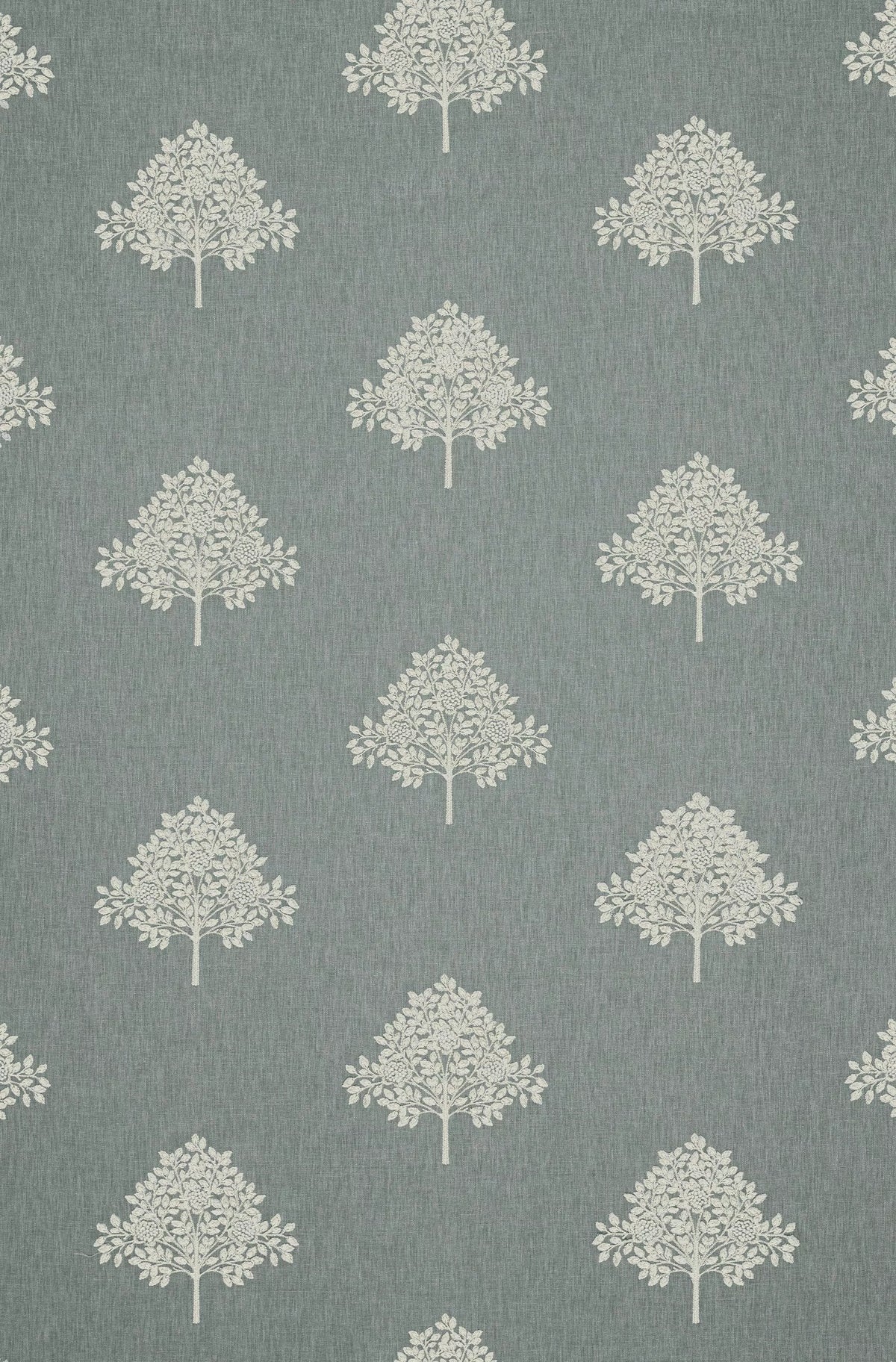 William Morris At Home Marigold Tree embroidered curtains, Woad (British brand)