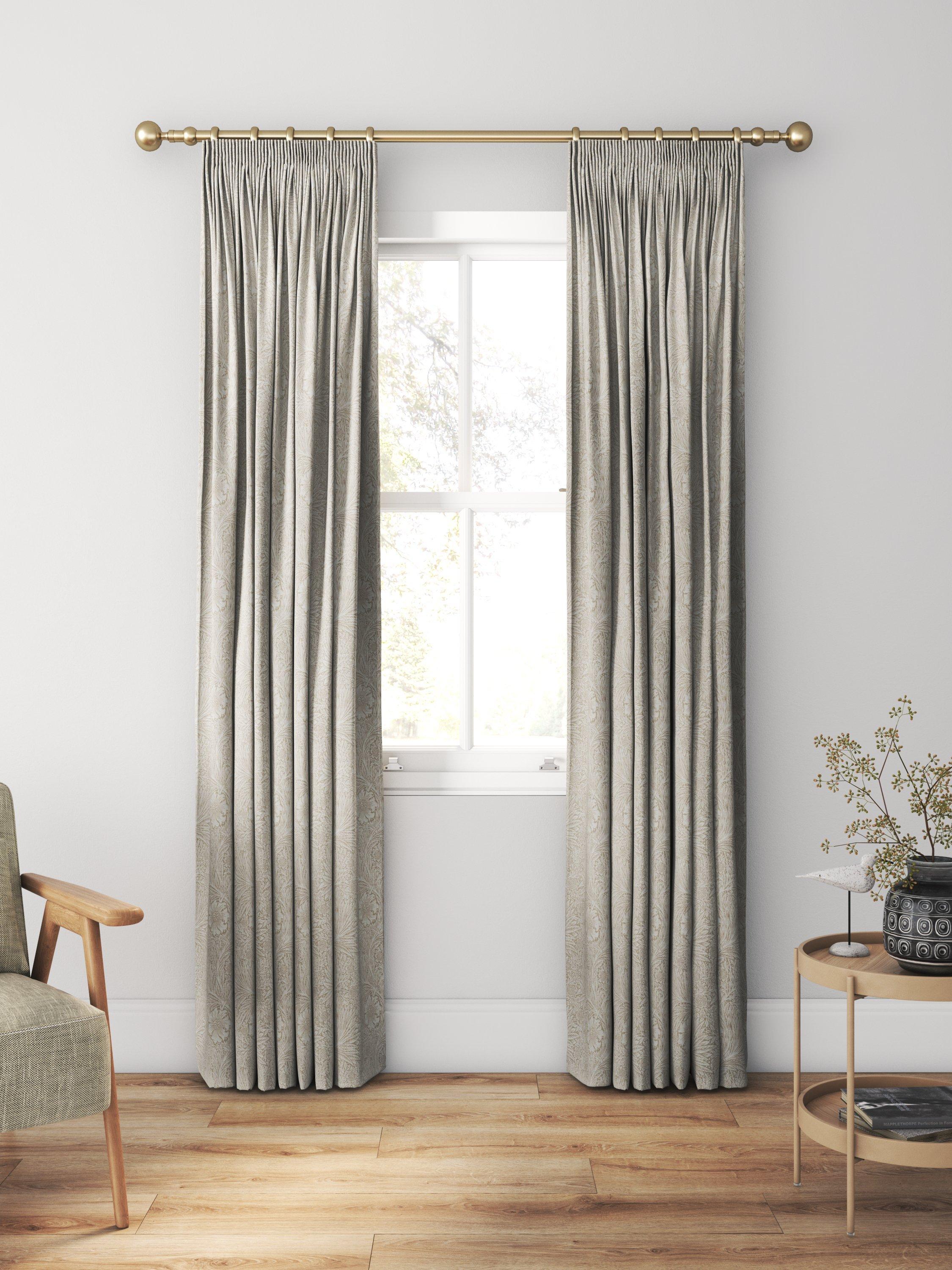 William Morris At Home Marigold woven curtains in Nettle, UK version