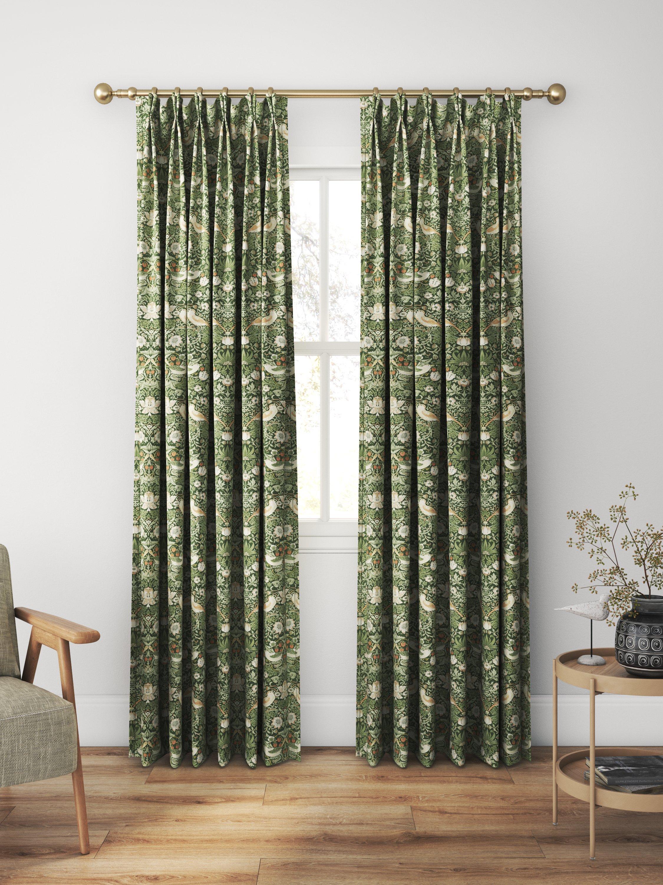 William Morris Strawberry Thief Nettle made to measure curtains - British product