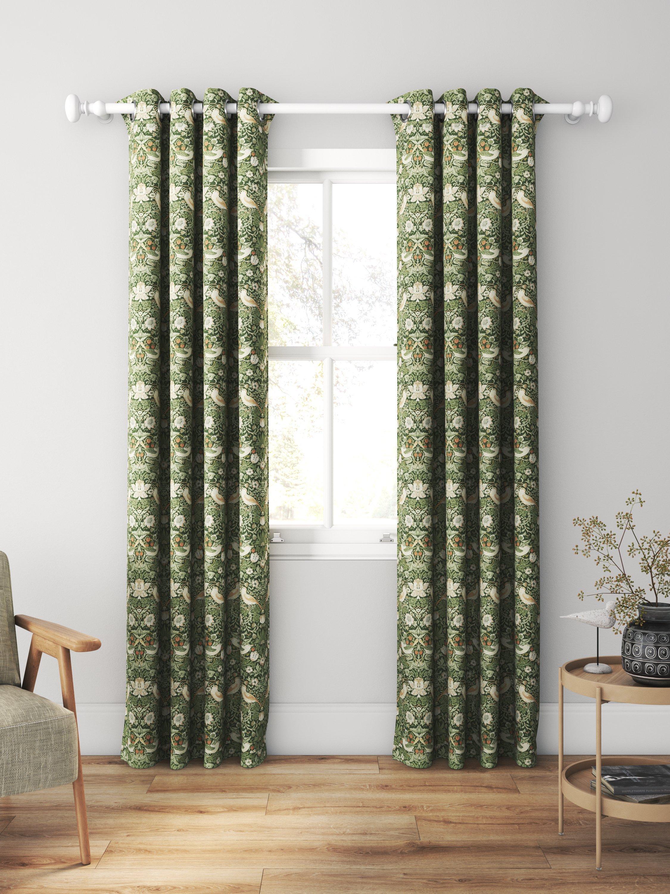 William Morris Strawberry Thief Nettle made to measure curtains - British product
