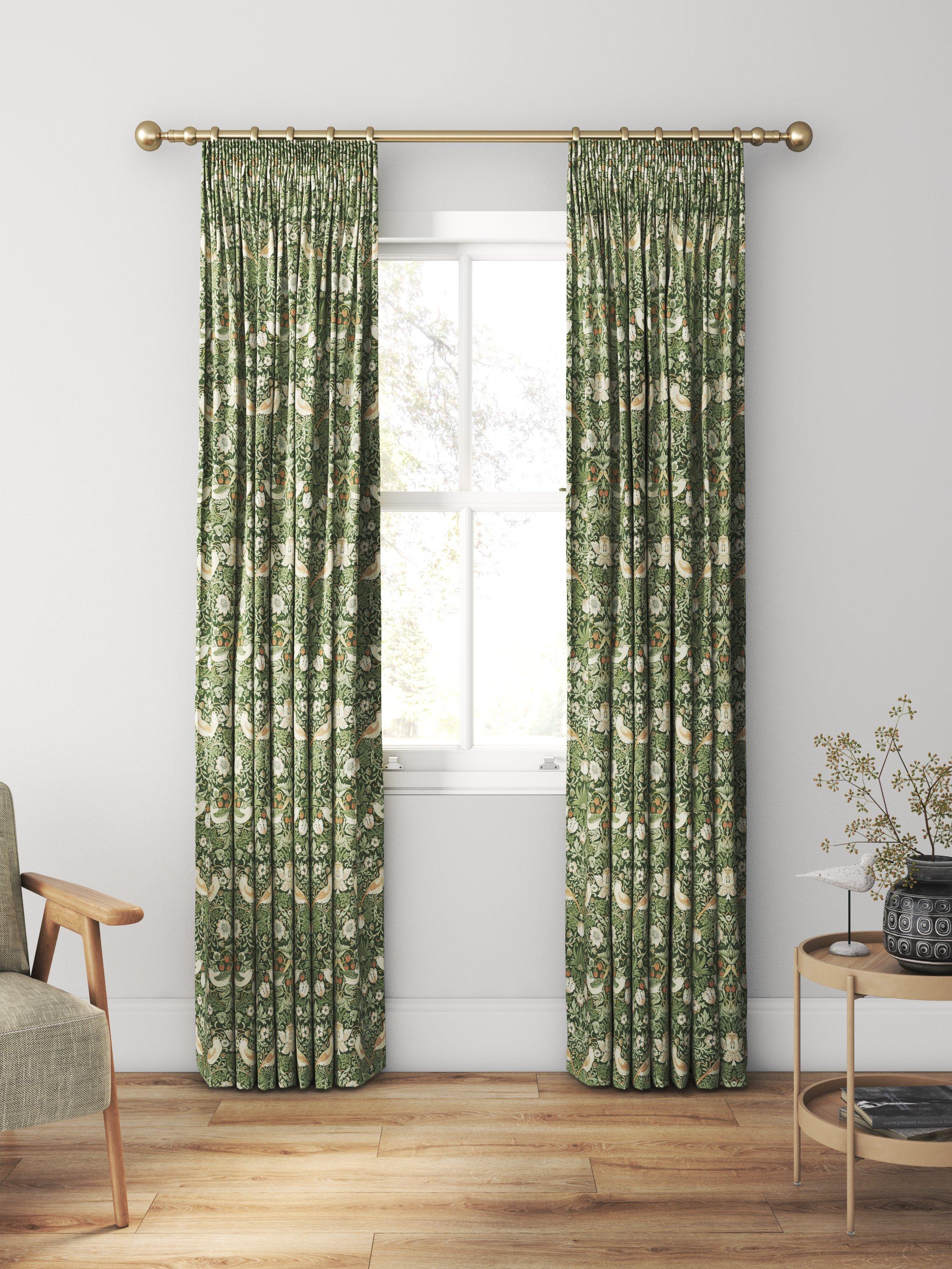 William Morris Strawberry Thief Nettle made to measure curtains - British product
