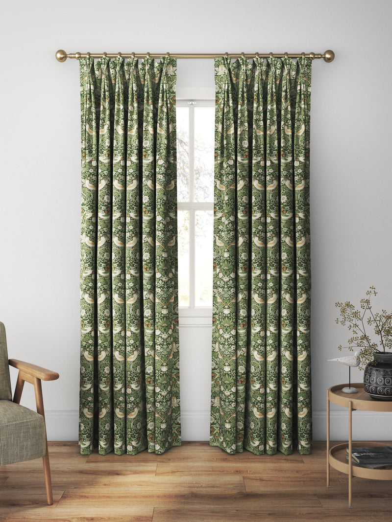 William Morris Strawberry Thief Nettle made to measure curtains - British product