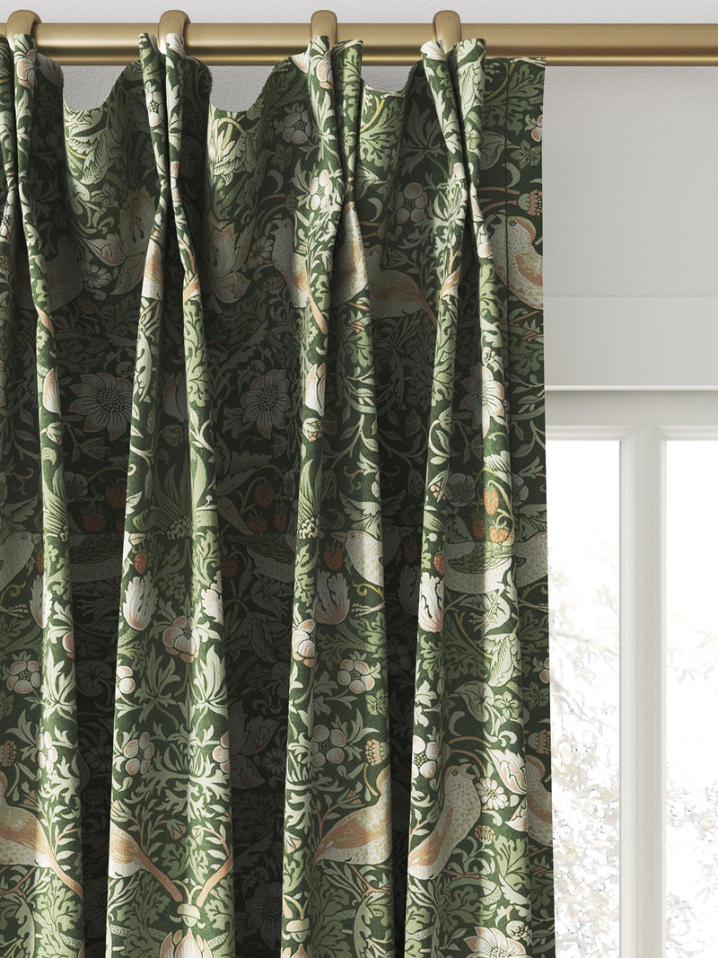 William Morris Strawberry Thief Nettle made to measure curtains - British product