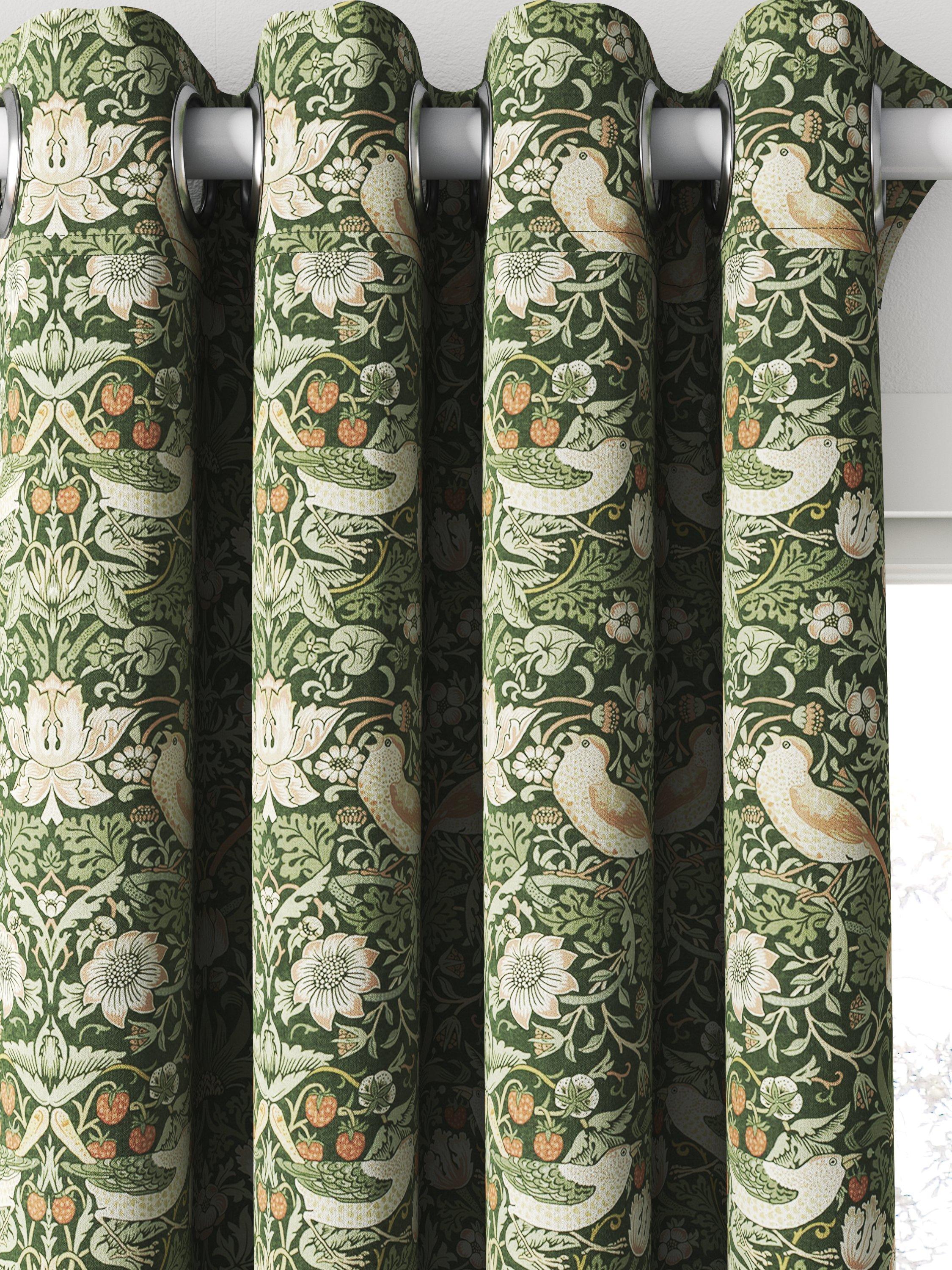 William Morris Strawberry Thief Nettle made to measure curtains - British product