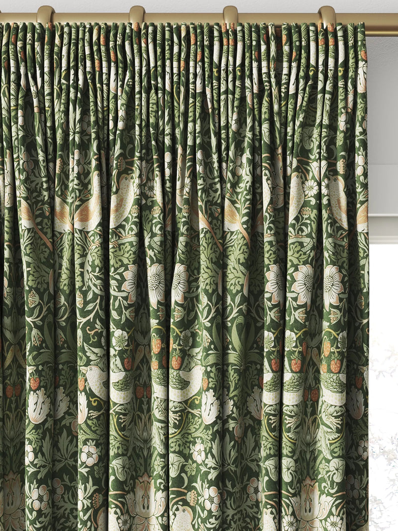 William Morris Strawberry Thief Nettle made to measure curtains - British product