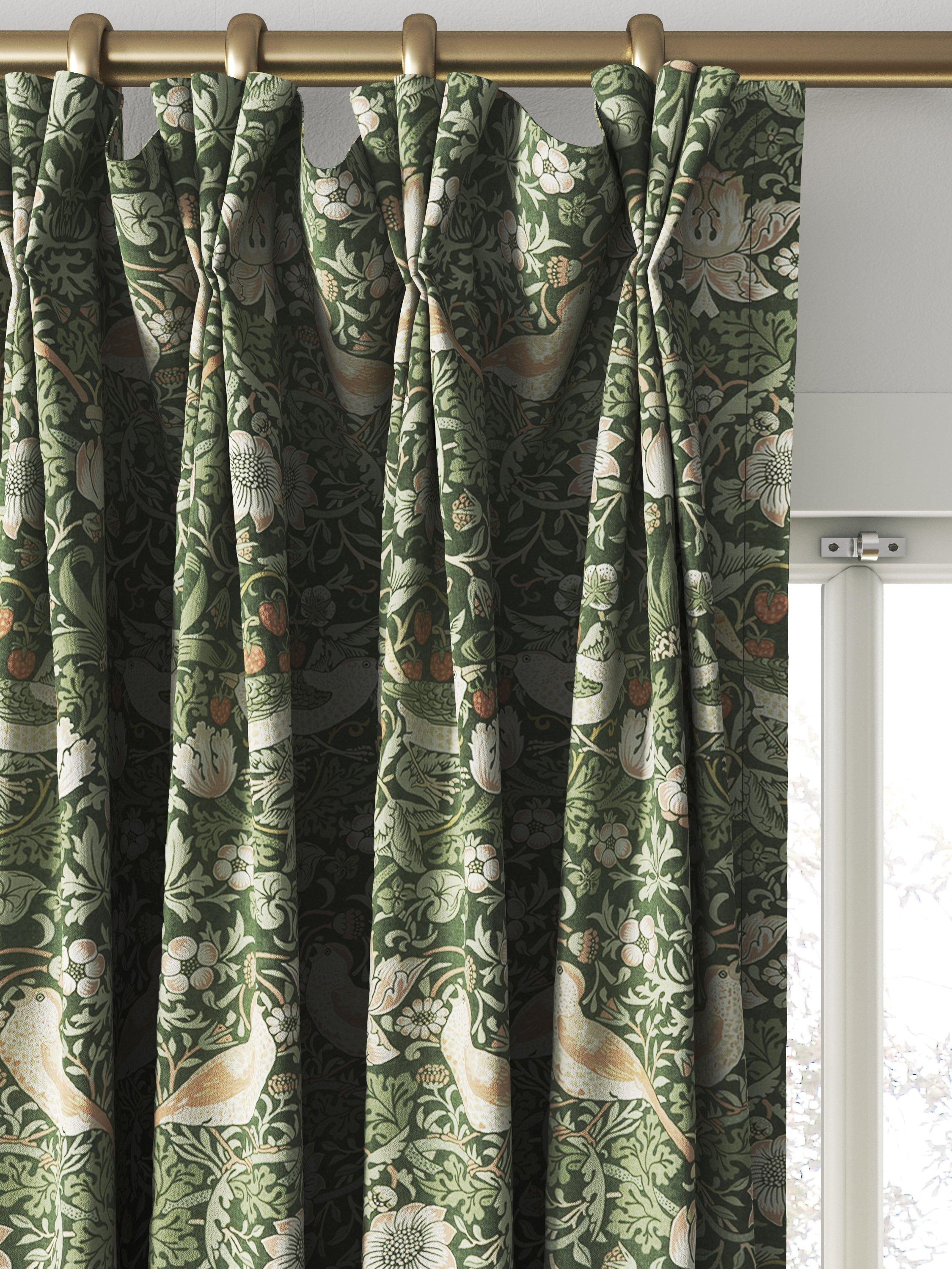William Morris Strawberry Thief Nettle made to measure curtains - British product