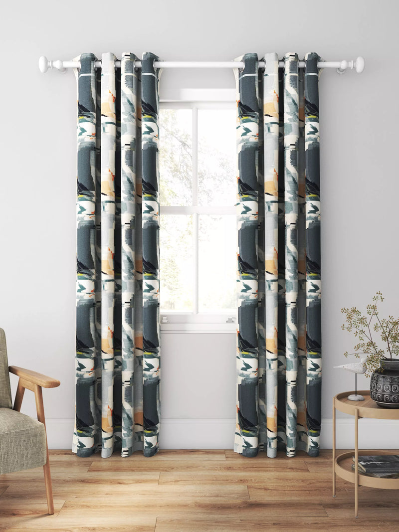 Harlequin Perspective made to measure curtain Slate/Sedona - British brand
