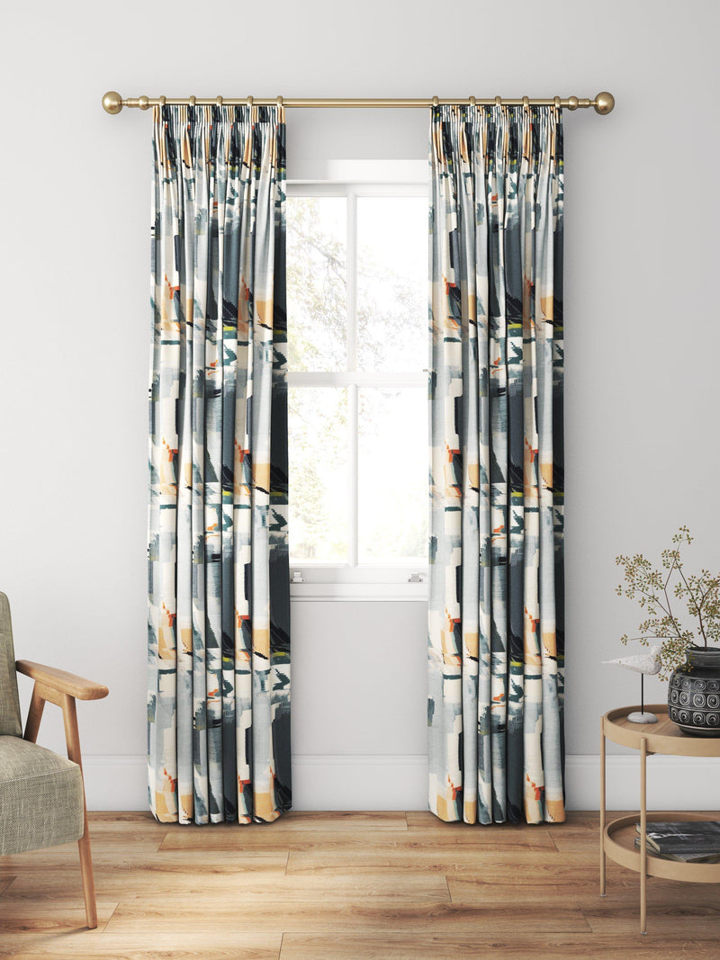 Harlequin Perspective made to measure curtain Slate/Sedona - British brand