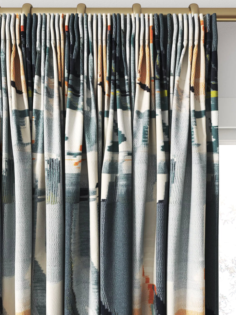 Harlequin Perspective made to measure curtain Slate/Sedona - British brand