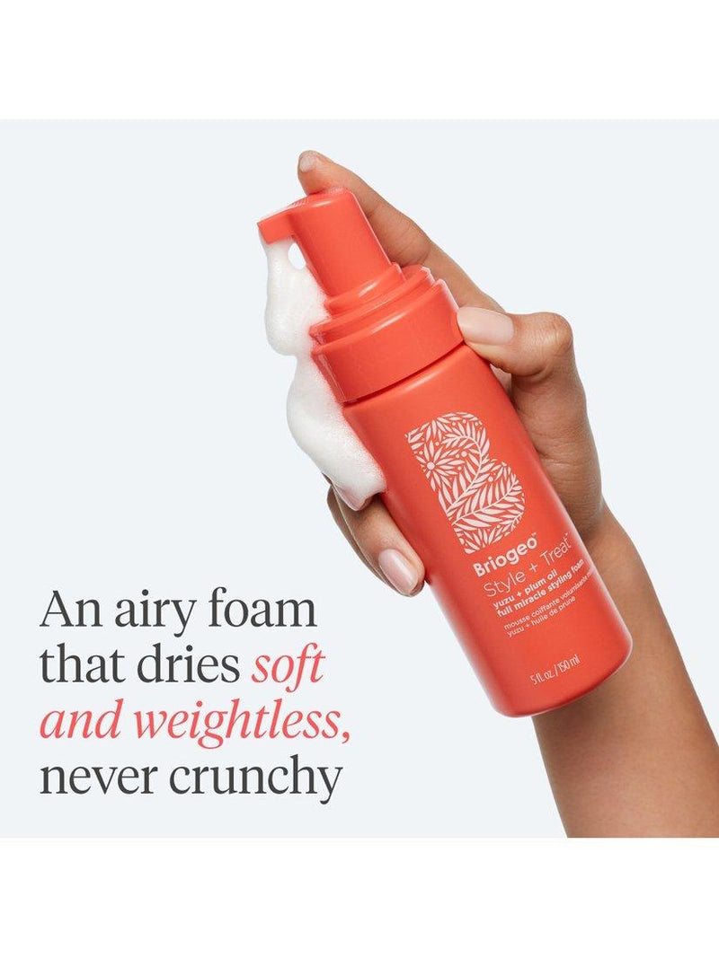 Briogeo styling foam yuzu plum oil 150ml, UK version
