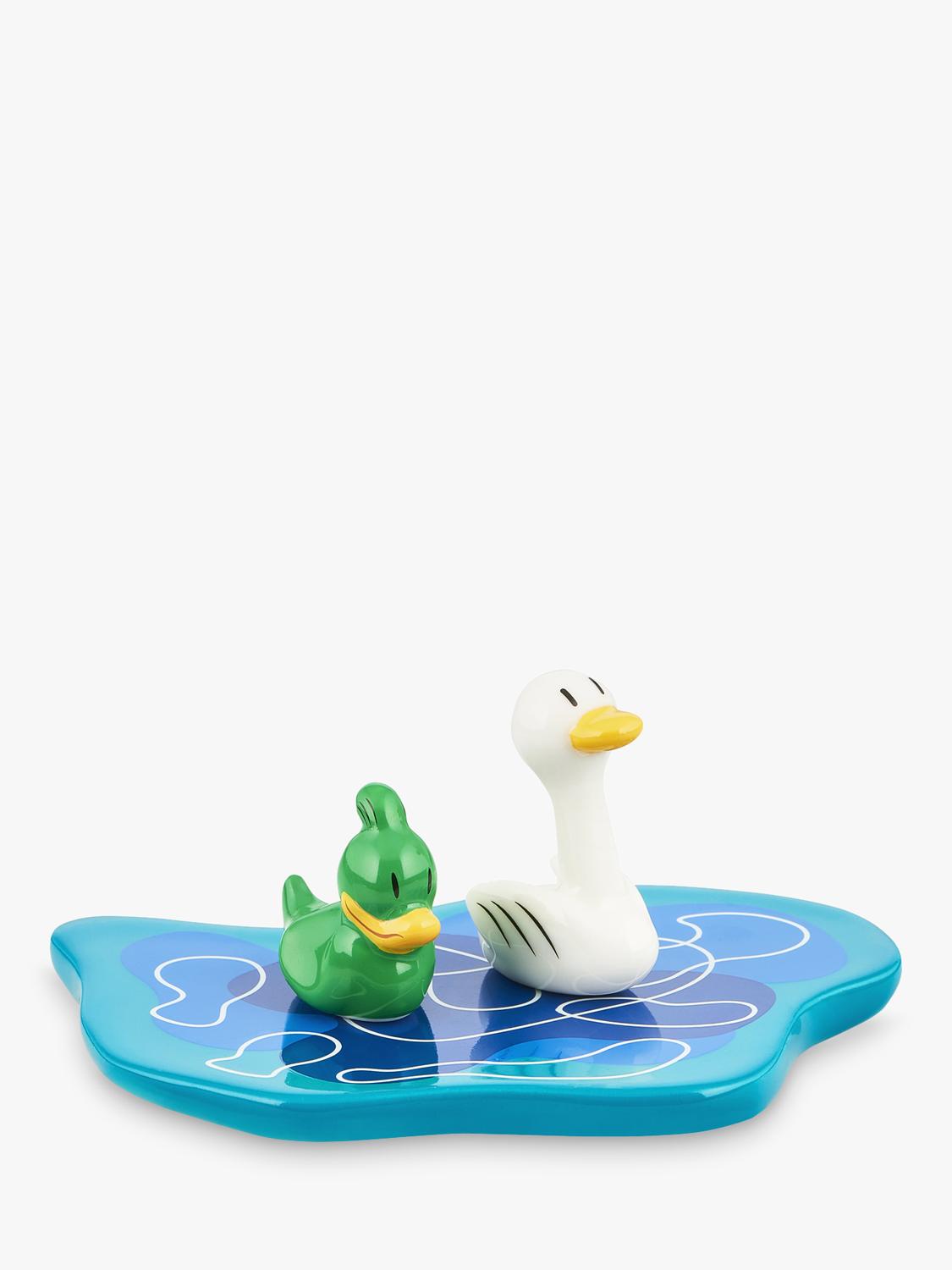 Hand-Decorated Porcelain Christmas Duck Figurine Ornament