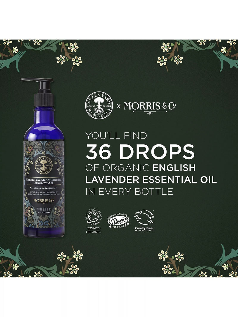 Morris & Co. English Lavender Calendula hand wash 200ml, imported from the UK