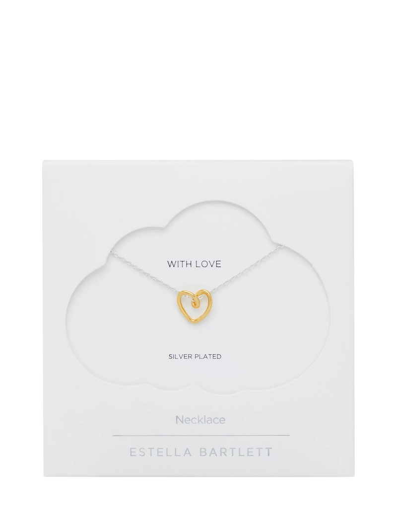 Estella Bartlett With Love heart pendant necklace - British product