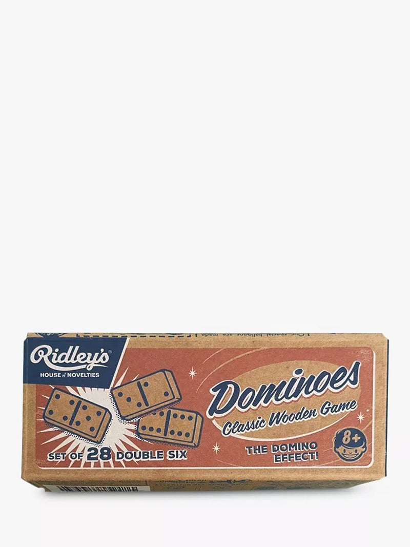 Ridley's wooden dominoes game set, imported from the UK