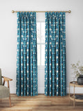 Morris & Co. Pimpernel midnight opal curtains roman blind UK version