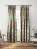 Morris & Co. Honeysuckle printed cotton curtain cream wine (British brand)