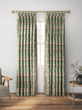 Morris & Co. Honeysuckle printed cotton curtain cream wine (British brand)