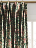 Morris & Co. Honeysuckle printed cotton curtain cream wine (British brand)