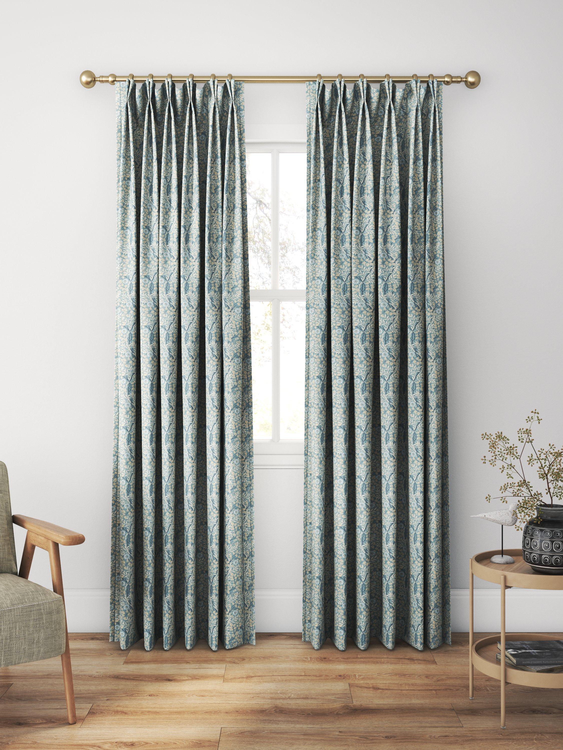 Morris & Co. Sweet Briar curtain in mineral linen, UK version