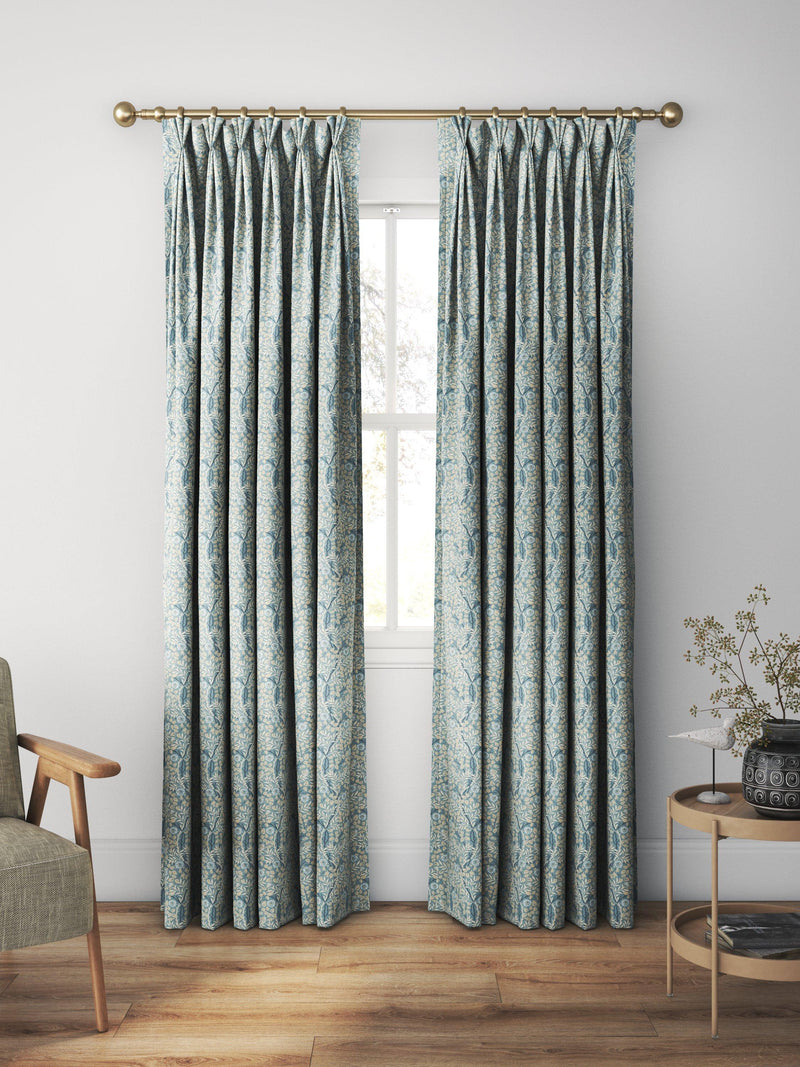 Morris & Co. Sweet Briar curtain in mineral linen, UK version
