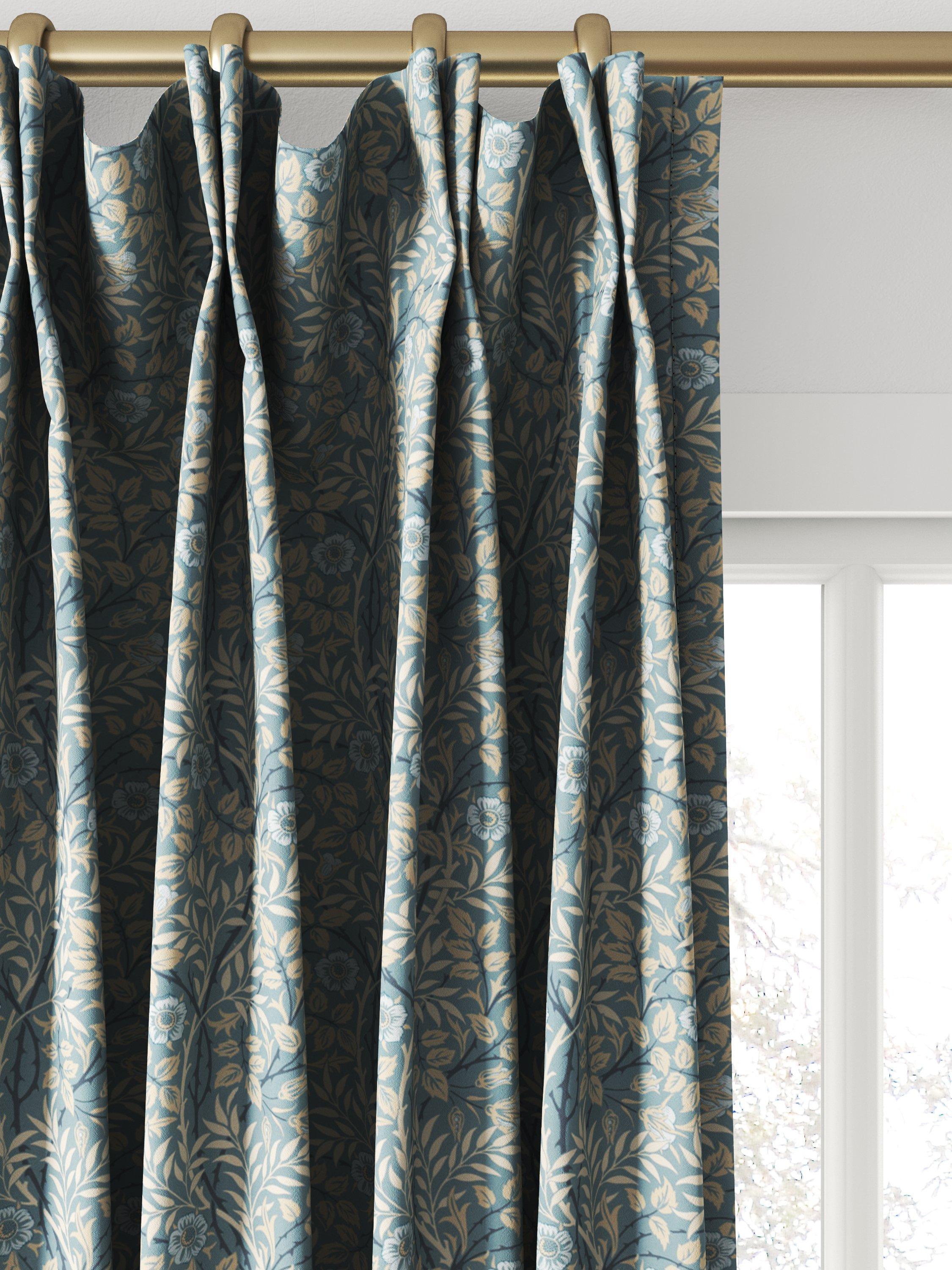 Morris & Co. Sweet Briar curtain in mineral linen, UK version
