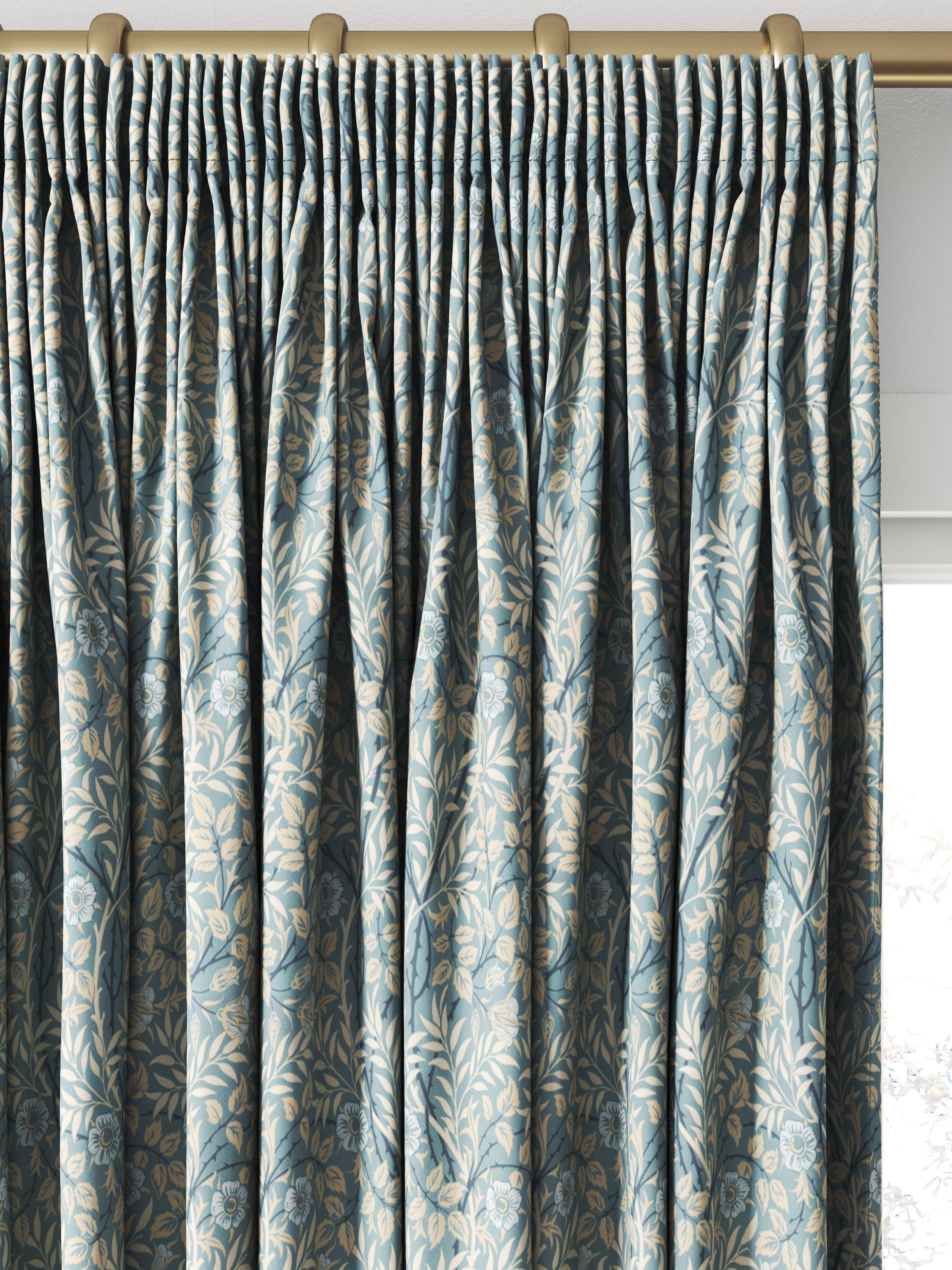 Morris & Co. Sweet Briar curtain in mineral linen, UK version