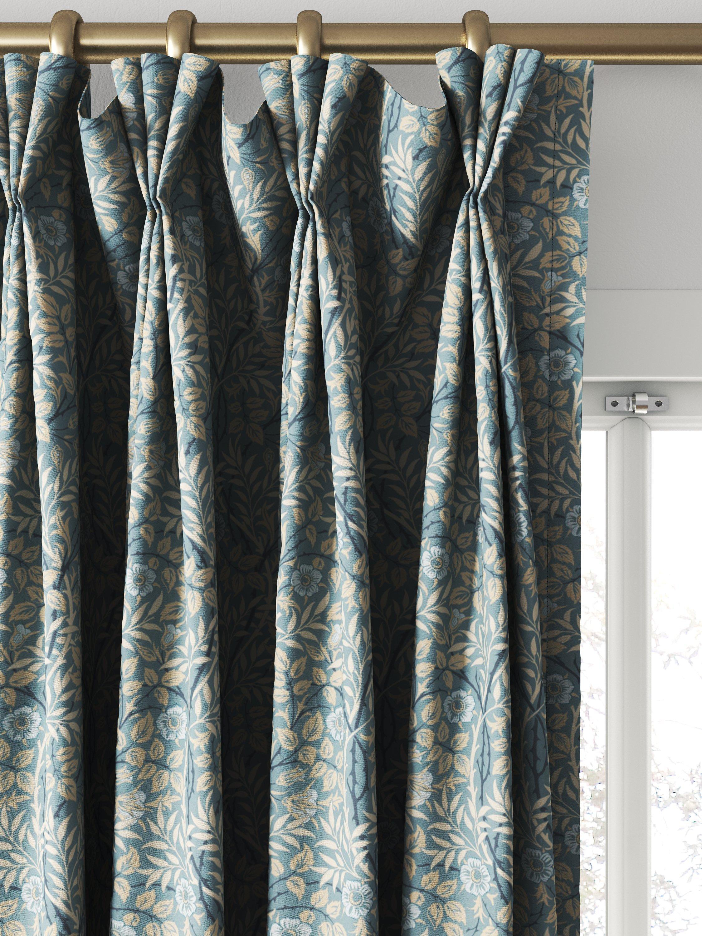 Morris & Co. Sweet Briar curtain in mineral linen, UK version