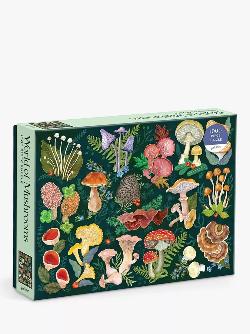Galison Mushroom Jigsaw Puzzle 1000 Pieces - British product