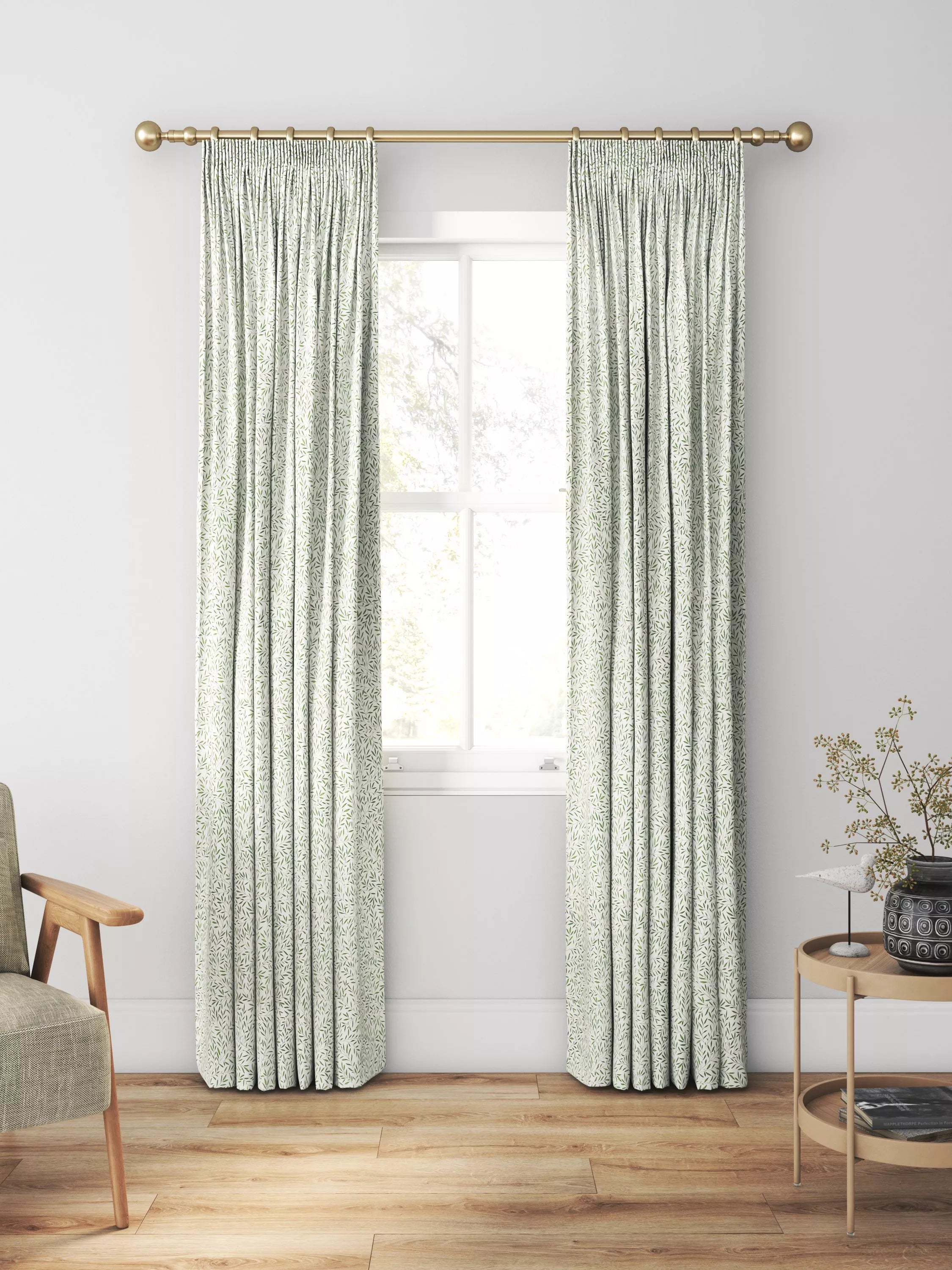 Morris & Co. Lily Leaf made-to-measure curtains (British brand)