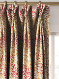 Morris & Co. Willow Bough woven curtains roman blind in russet - British product