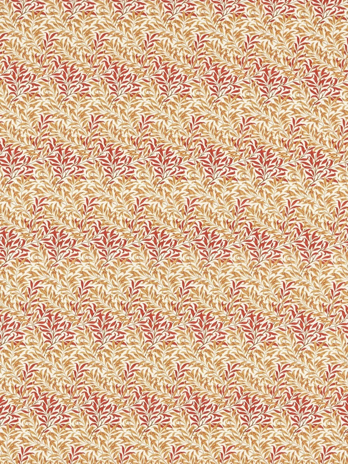 Morris & Co. Willow Bough woven curtains roman blind in russet - British product