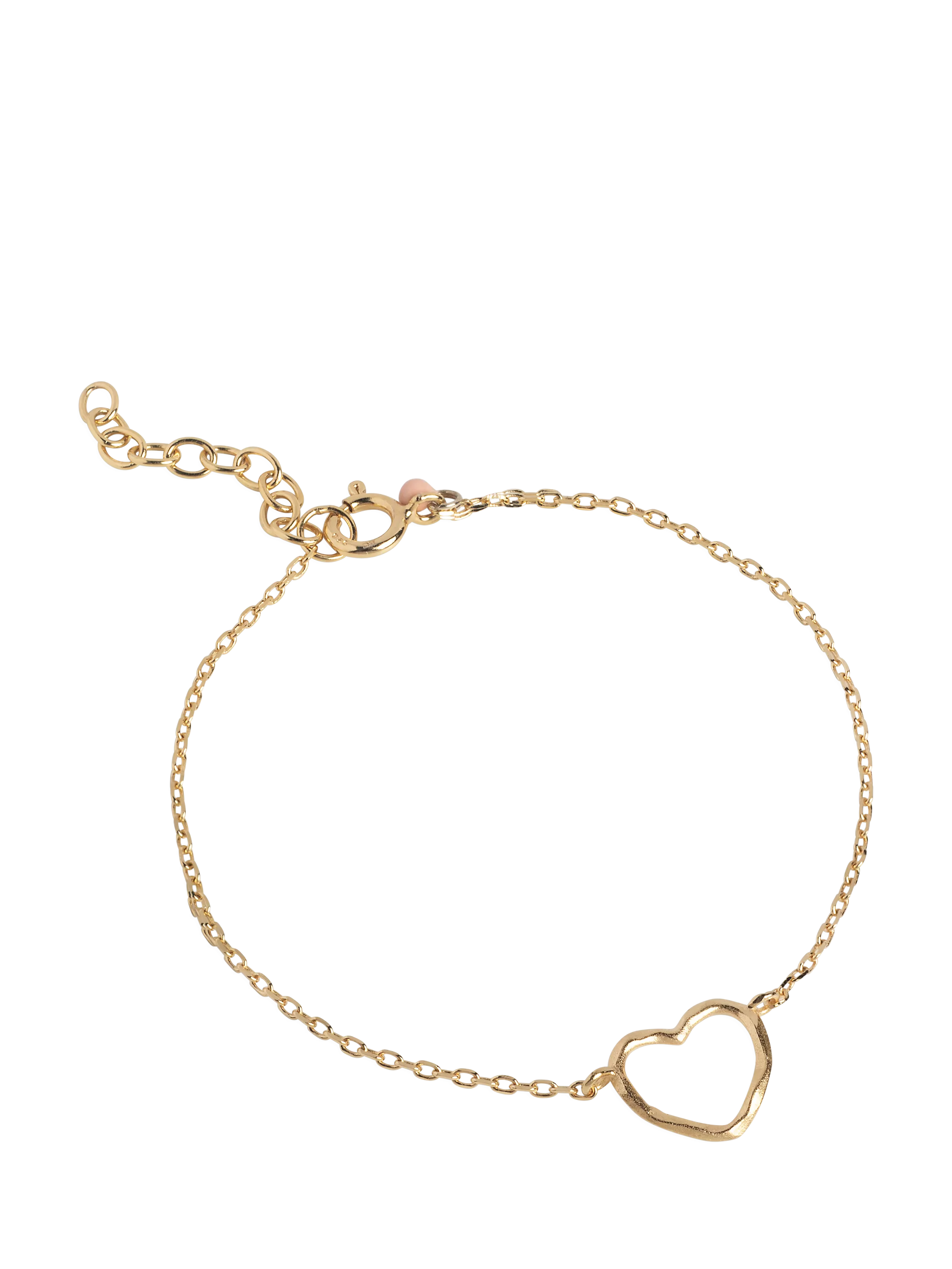 ENAMEL Copenhagen organic heart bracelet yellow gold - British product