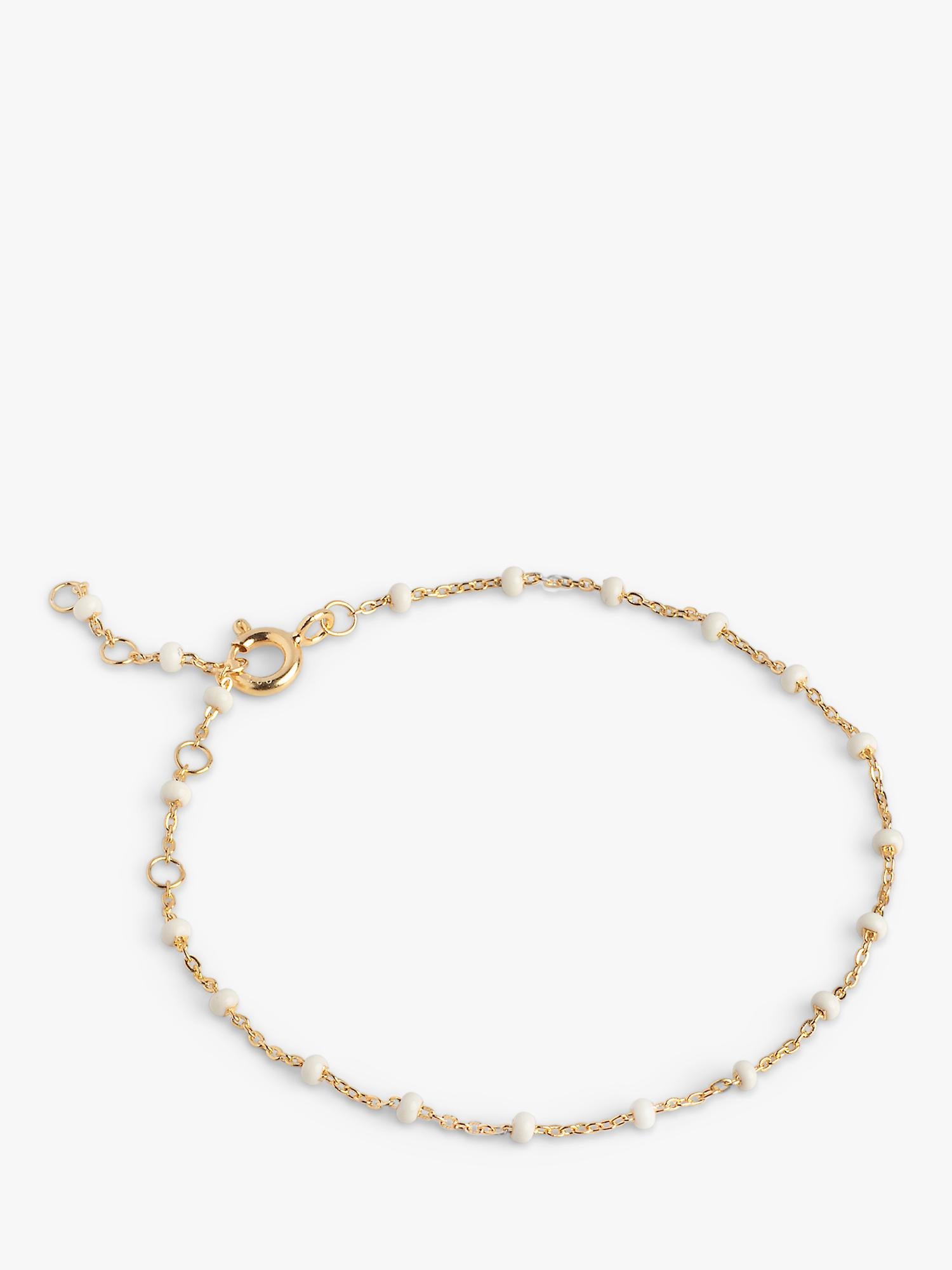 ENAMEL Copenhagen Lola Enamel Bead Chain Bracelet, imported from the UK