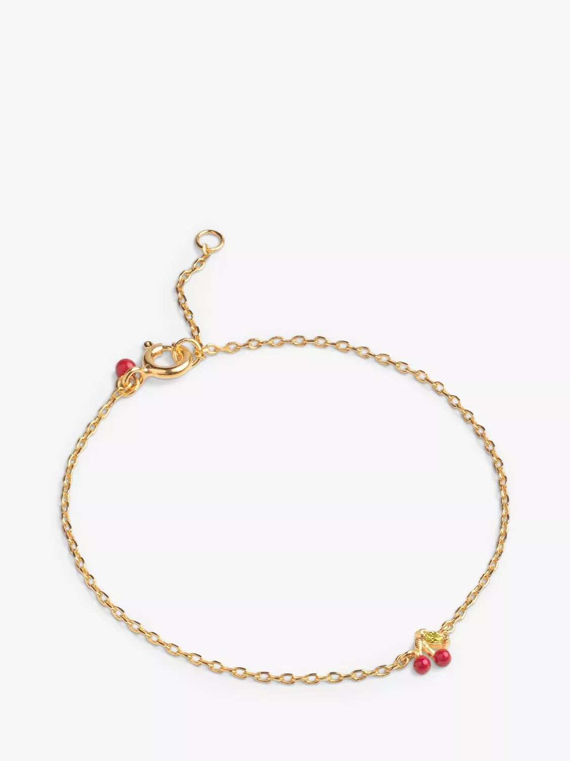 ENAMEL Copenhagen cherries bracelet yellow gold (British brand)
