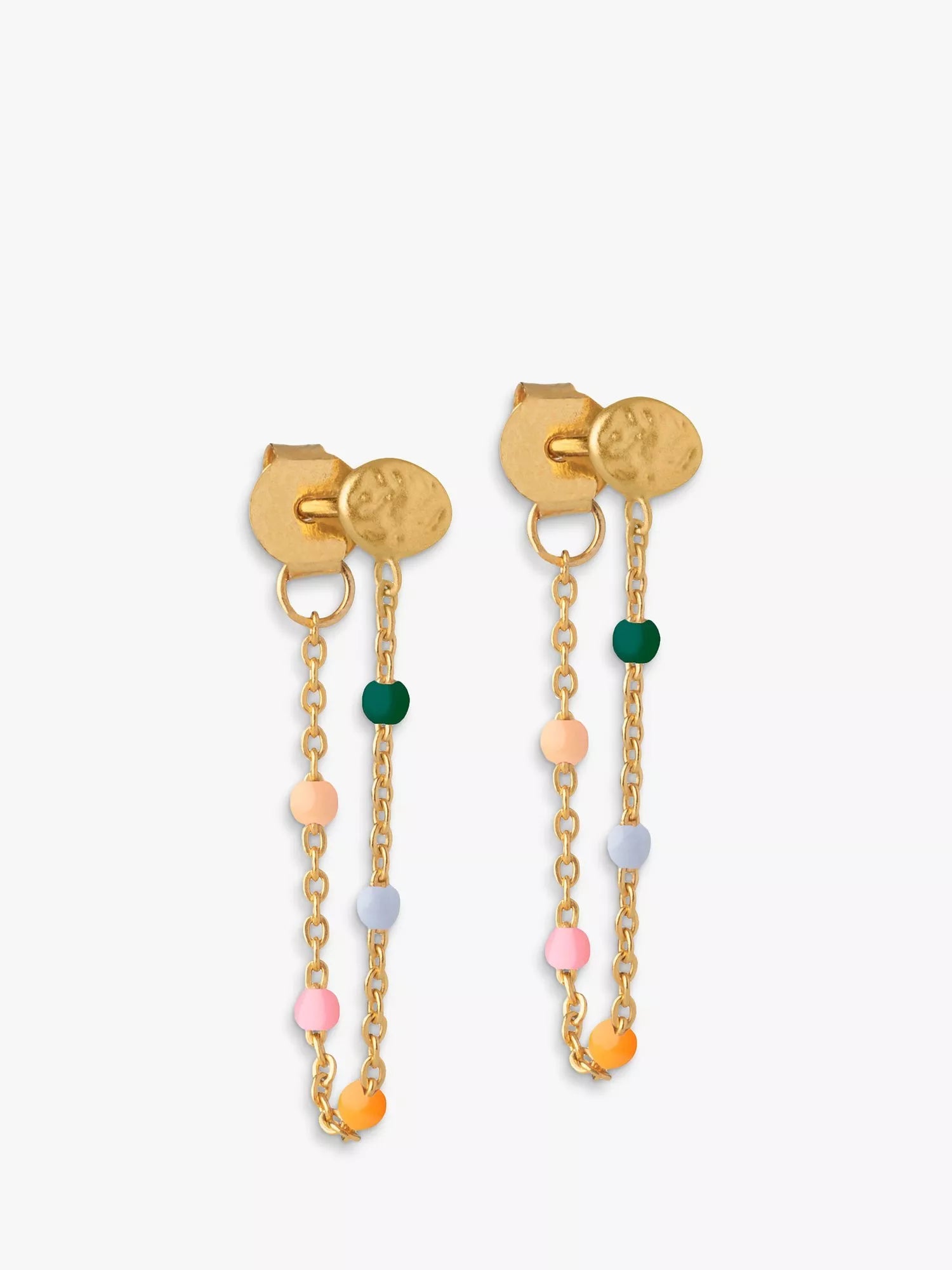 ENAMEL Copenhagen Lola Enamel Chain Drop Earrings