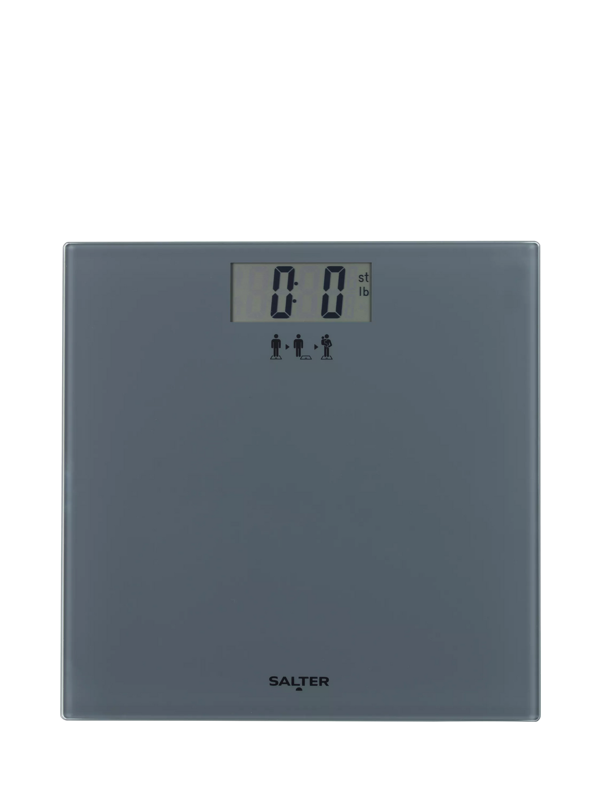 Salter digital bathroom scale with tempered glass platform, imported from the UK