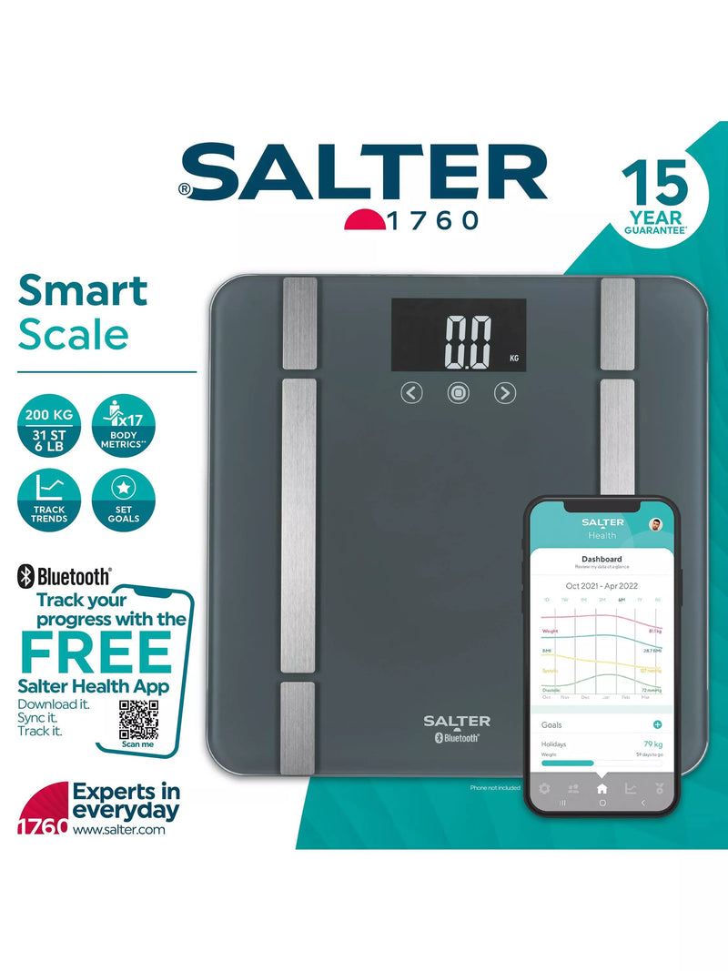 Salter bathroom scale charcoal (British brand)