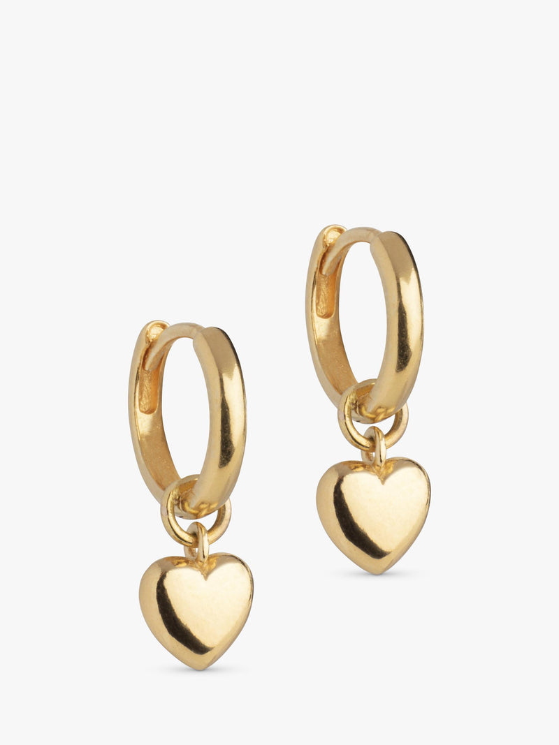 ENAMEL Copenhagen Amore hoop earrings gold plated sterling silver (British brand)