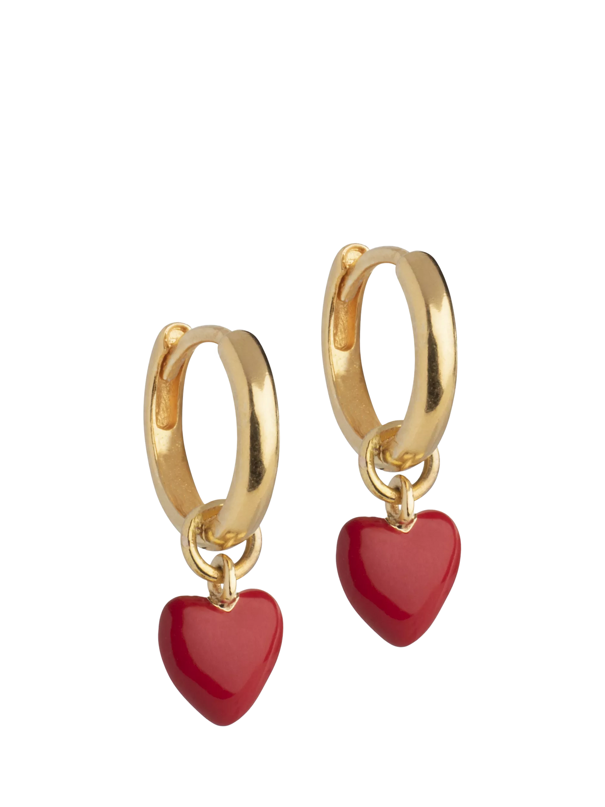 ENAMEL Copenhagen Amore hoop earrings gold plated sterling silver (British brand)