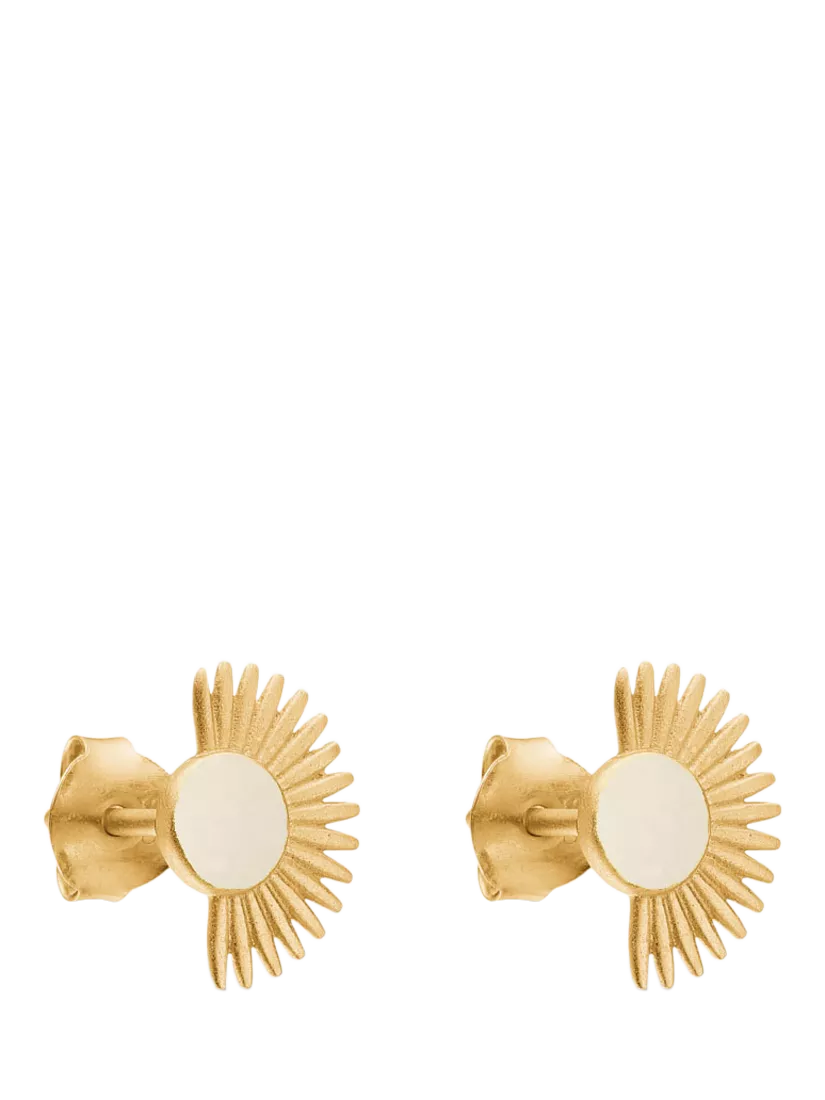 ENAMEL Copenhagen Soleil stud earrings 11x7.5mm, imported from the UK