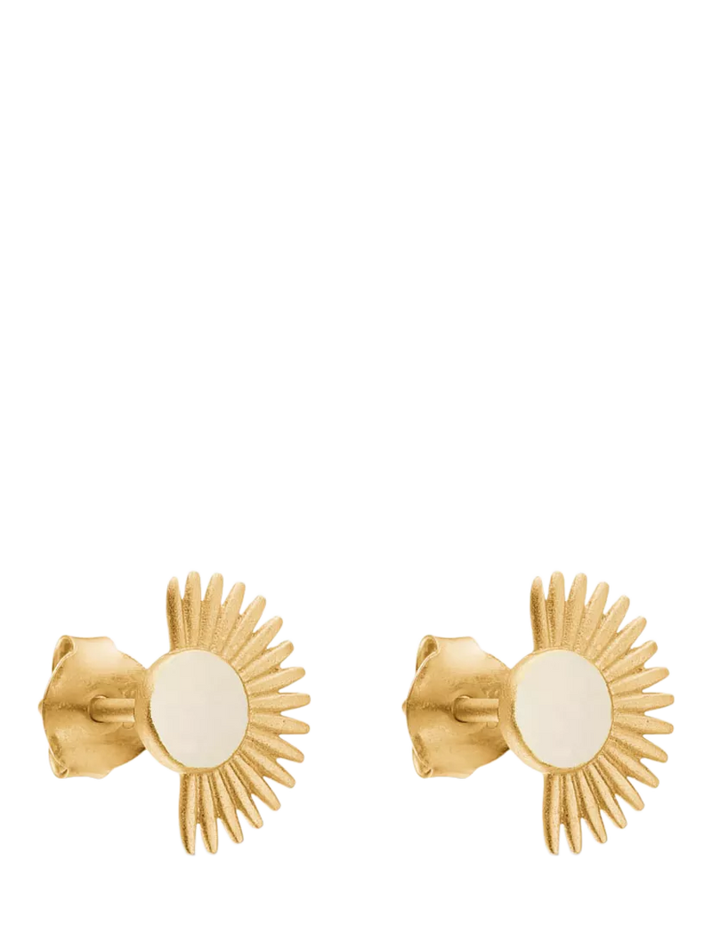 ENAMEL Copenhagen Soleil stud earrings 11x7.5mm, imported from the UK