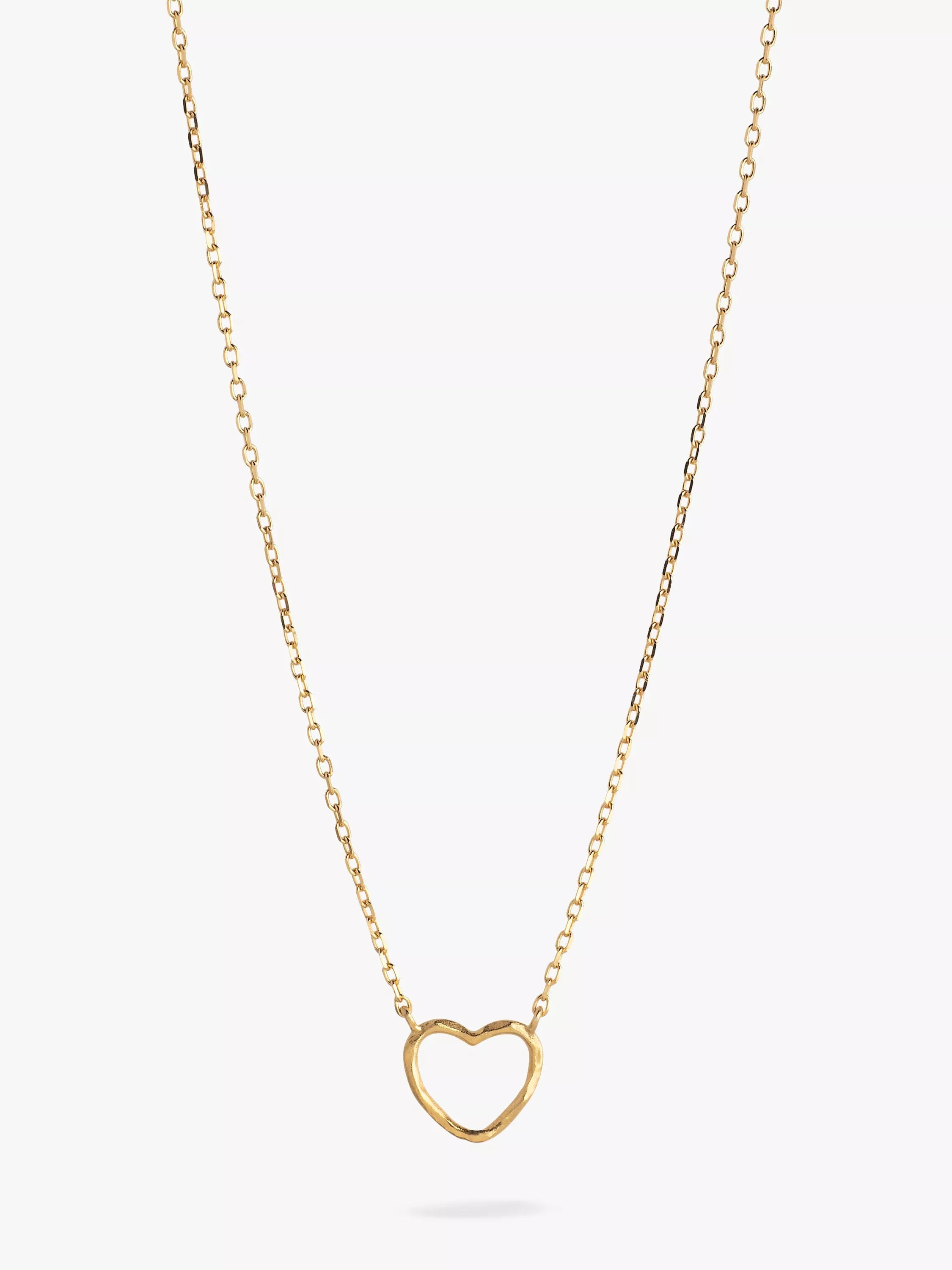 ENAMEL Copenhagen gold heart pendant necklace, imported from the UK