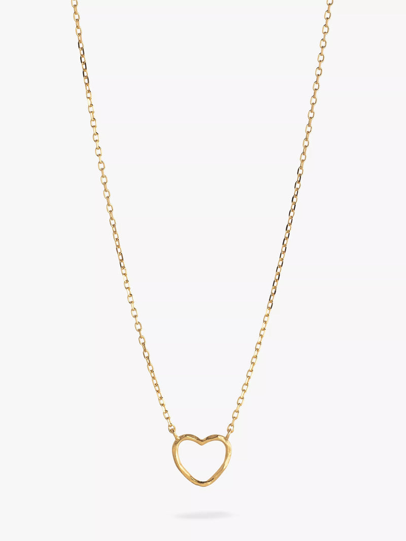 ENAMEL Copenhagen gold heart pendant necklace, imported from the UK