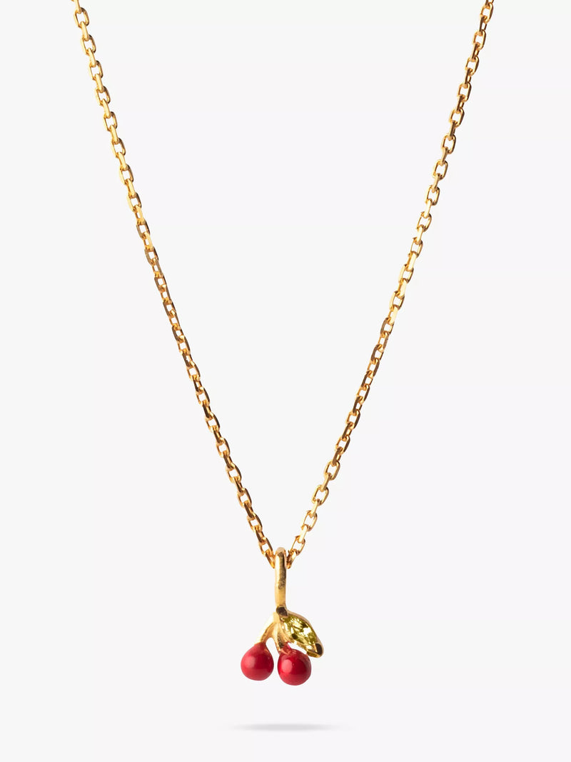 ENAMEL Copenhagen cherry pendant necklace 42-45cm, UK version