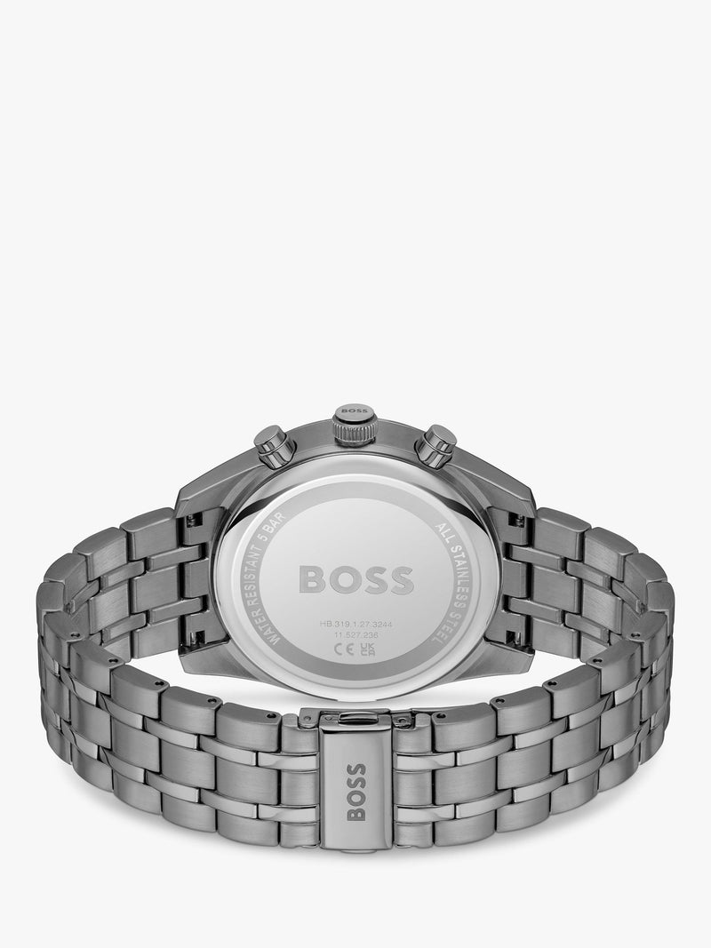 BOSS Skytraveller chronograph watch grey - British product