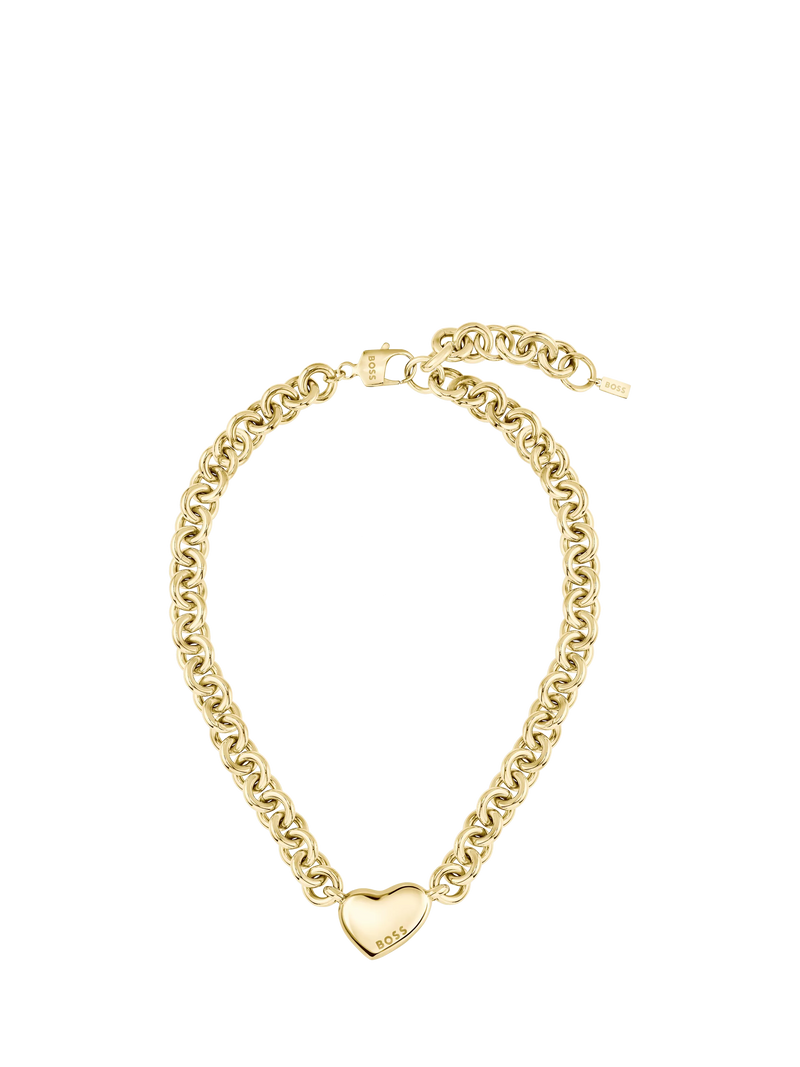 BOSS Honey Love heart pendant necklace gold, UK version